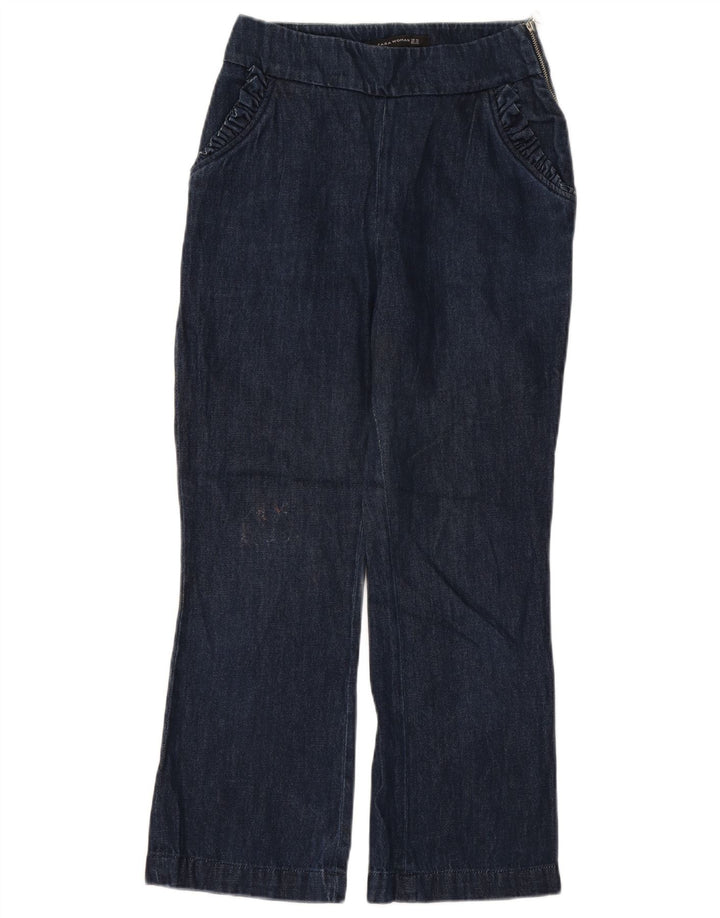 Jeans Bootcut Donna Zara XS W24 L26 Blu Navy