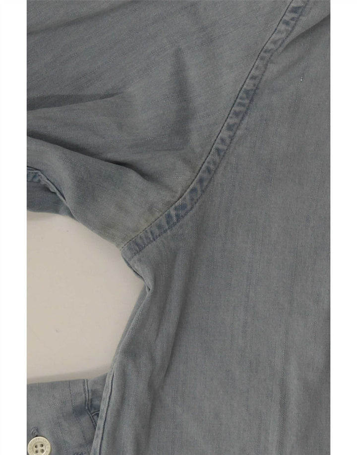 Camicia da uomo Lyle & Scott in cotone blu medio
