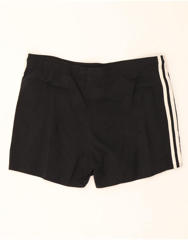Pantaloncini sportivi Adidas da uomo piccoli in poliestere nero
