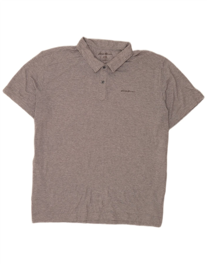 Polo da uomo a maniche corte, vestibilità regolare, Eddie Bauer, 2XL, poliestere grigio