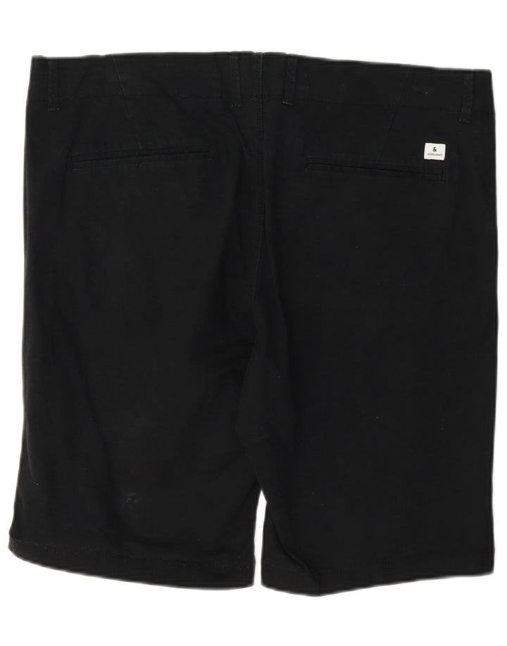 Pantaloncini chino da uomo Jack & Jones XL W38 cotone nero