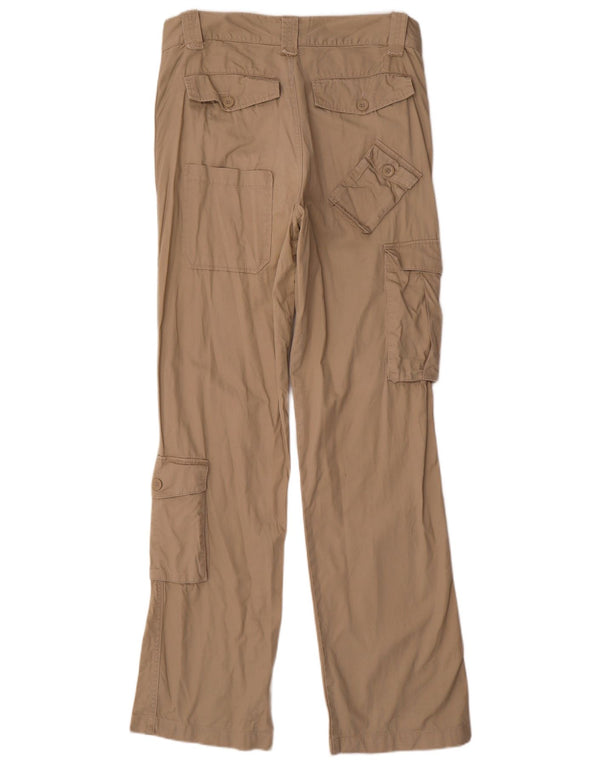Pantaloni cargo dritti da uomo vintage IT 46 Small W32 L34 Cotone beige