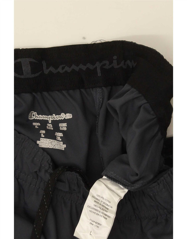 Pantaloni da tuta da uomo Champion Large in poliestere grigio
