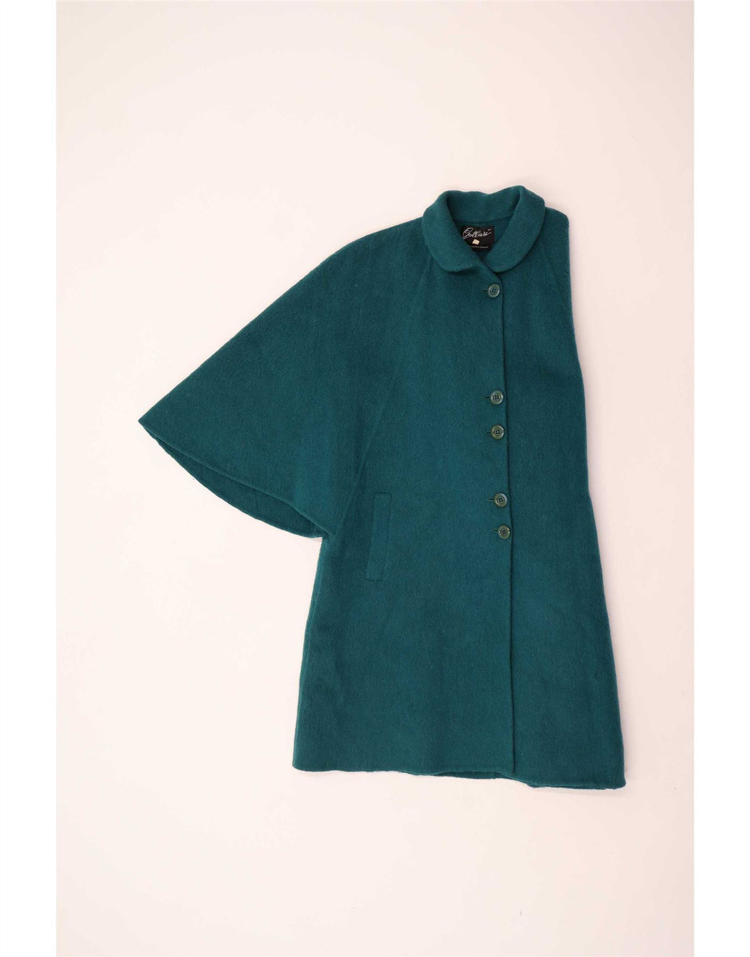 Cappotto a mantella oversize da donna Gallara IT 42 Lana di alpaca verde medio