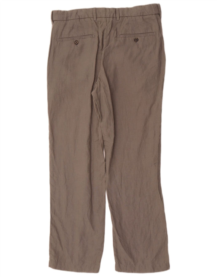 Pantaloni chino dritti Marks & Spencer da uomo blu Harbour W34 L31 grigi