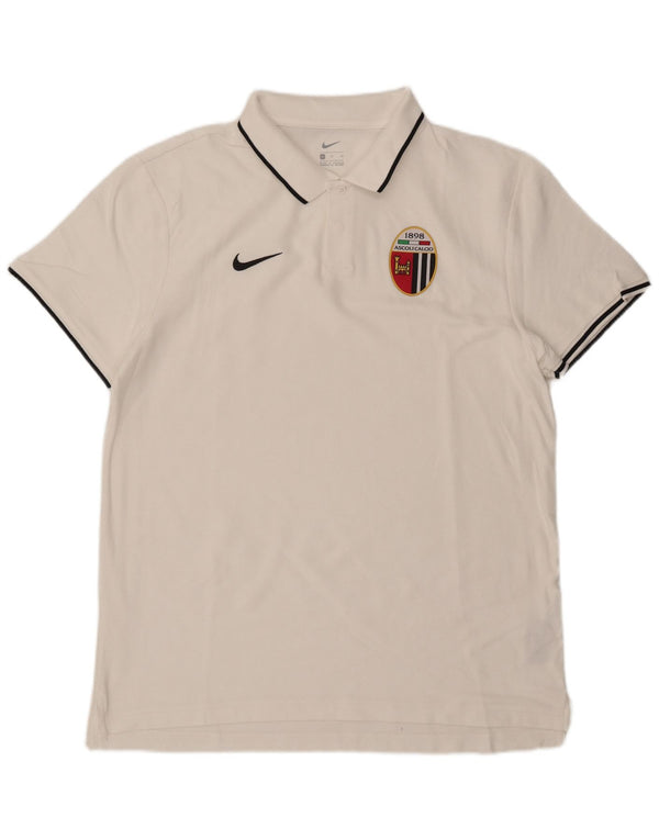 Polo Nike Uomo Ascoli Calcio 1898 XL Cotone Bianco