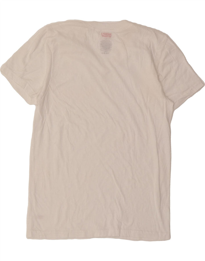 LEVI'S Mens T-Shirt Top UK 34/36 Small White Cotton Vintage Levi's and Second-Hand Levi's from Messina Hembry 