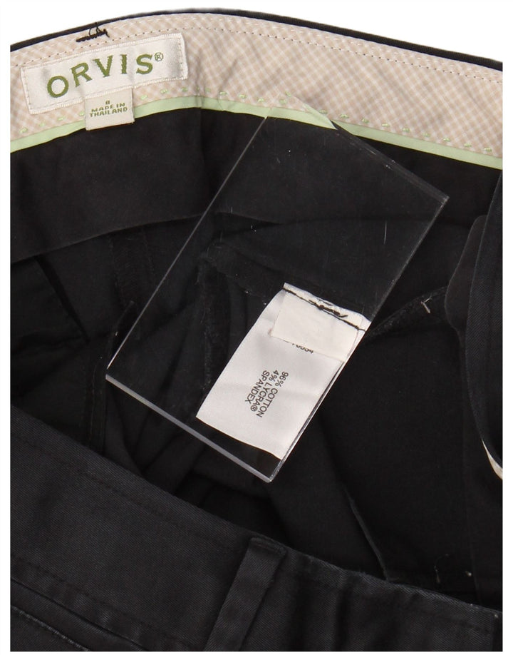 Pantaloni casual slim da donna ORVIS US 8 Medium W28 L27 Cotone nero