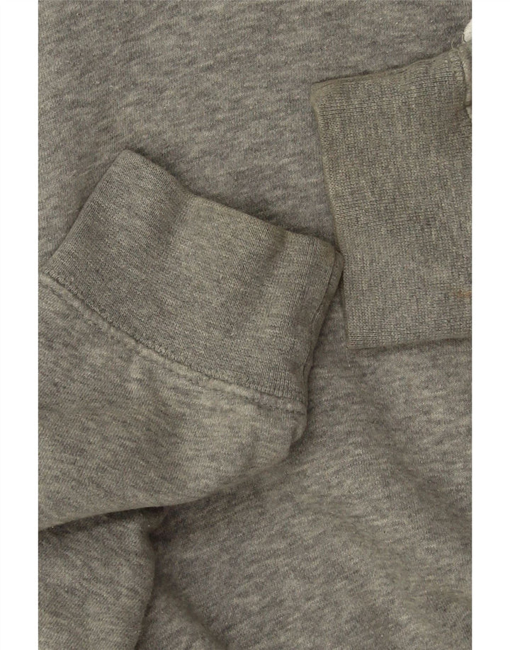 Felpa con cappuccio oversize da donna NIKE UK 6 XS in cotone grigio