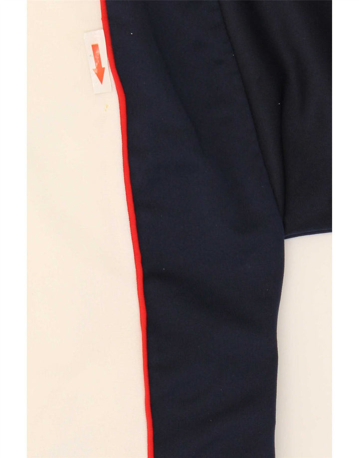 Giacca da ginnastica da uomo Reebok grande in poliestere color block bianco