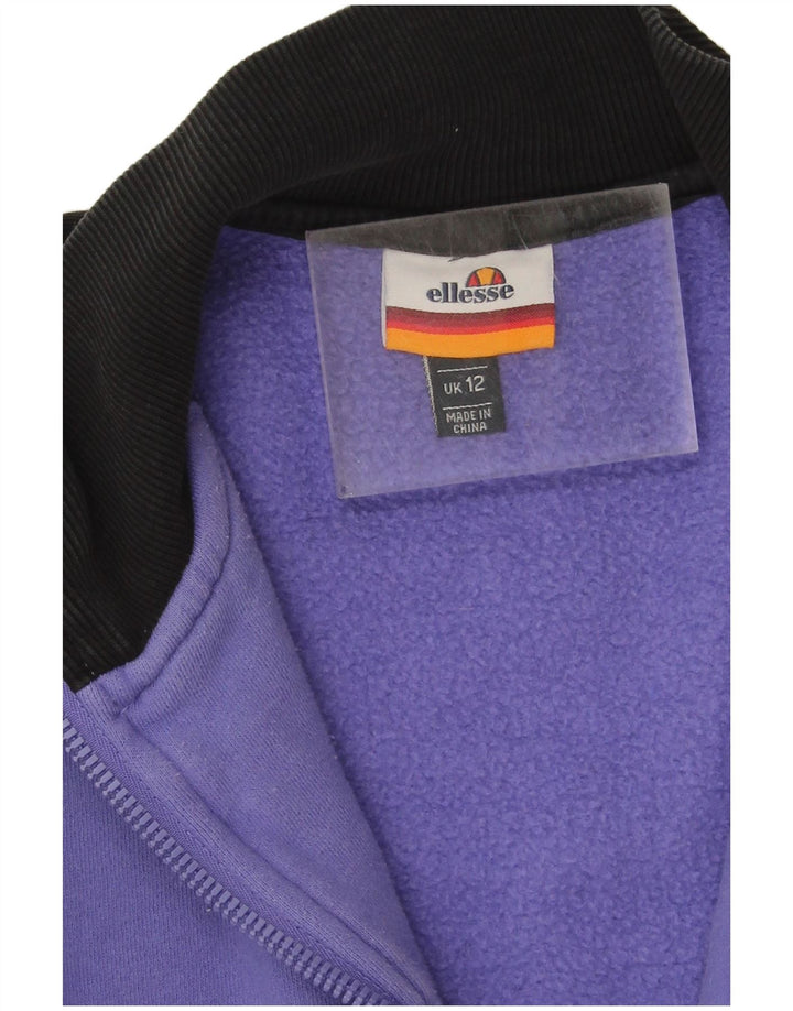 Giacca da tuta da donna Ellesse UK 12 Blocco colore viola medio