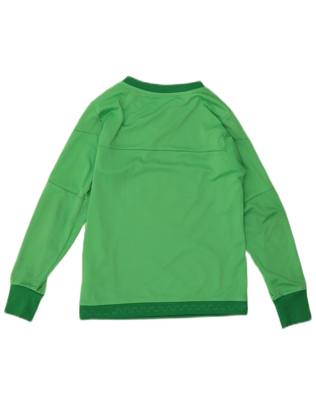 Top ADIDAS da bambino con grafica Manchester United a maniche lunghe 9-10 anni verde