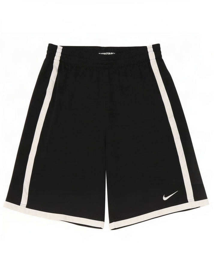 Pantaloncini sportivi Nike Dri Fit da uomo, colore nero medio, in poliestere color block