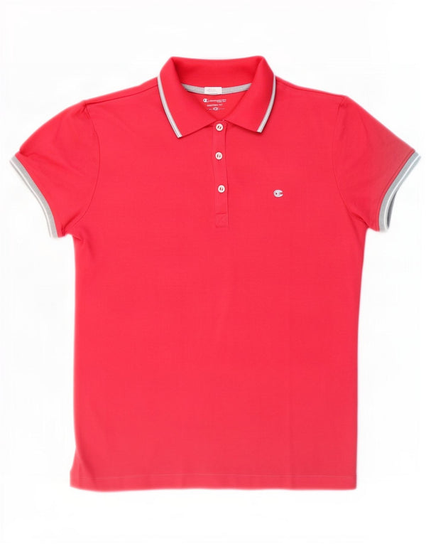 Polo Heritage da donna Champion UK 18 XL in cotone rosso