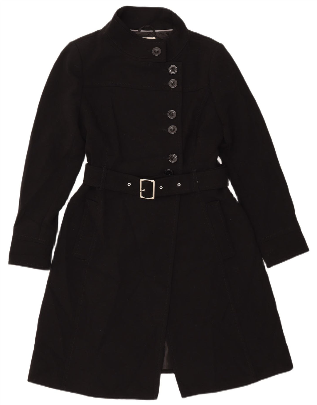 Cappotto da donna MARKS & SPENCER UK 14 poliestere nero medio