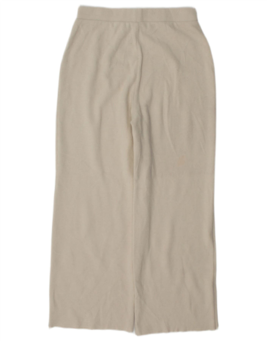 Pantaloni da tuta in maglia da donna Zara UK 10 piccoli bianco sporco
