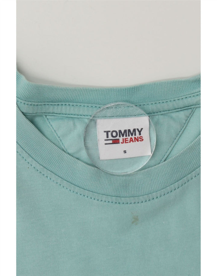T-shirt grafica da uomo Tommy Hilfiger Top piccola in cotone blu