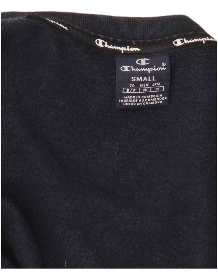 Felpa grafica da uomo Champion, maglione piccolo, blu navy