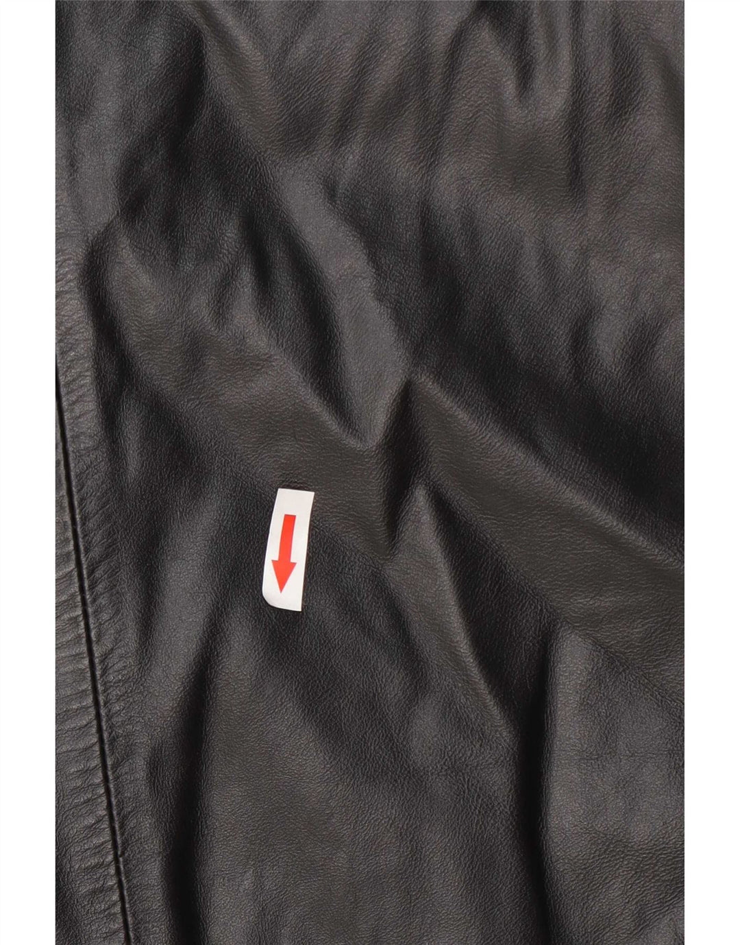 Cappotto in pelle vintage da donna IT 42 medio nero