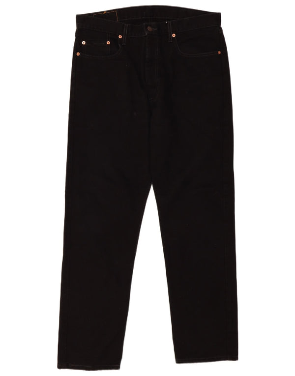 Levi's Uomo 615 Jeans dritti W36 L30 Cotone Nero