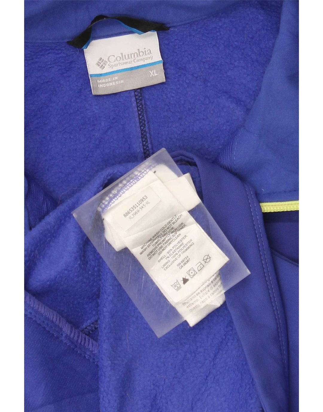 Giacca da tuta da donna Columbia UK 18 XL blu poliestere