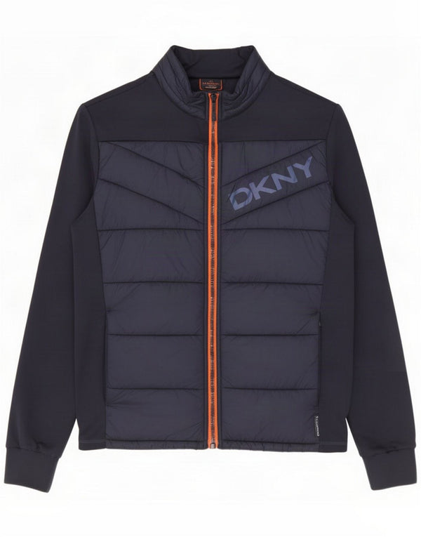 Dkny Giacca da tuta imbottita con grafica da golf da uomo XL Blu navy Colourblock