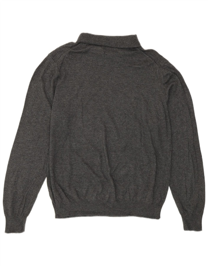 Maglione maglione a collo alto da donna Marks & Spencer UK 14 grande grigio