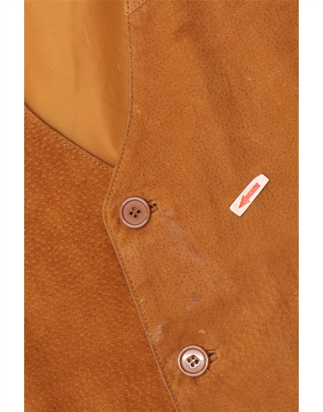 Gilet in pelle scamosciata da uomo John F Gee XL in pelle marrone
