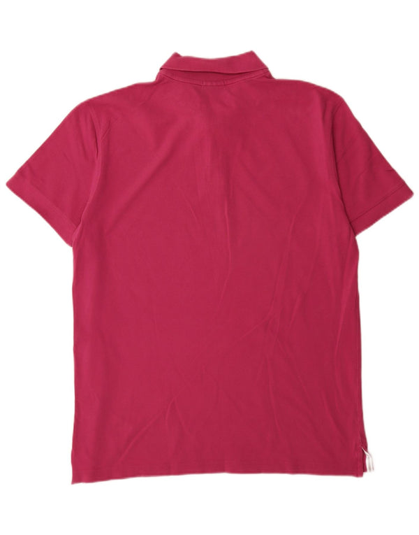 Polo da uomo Hugo Boss grande in cotone rosa