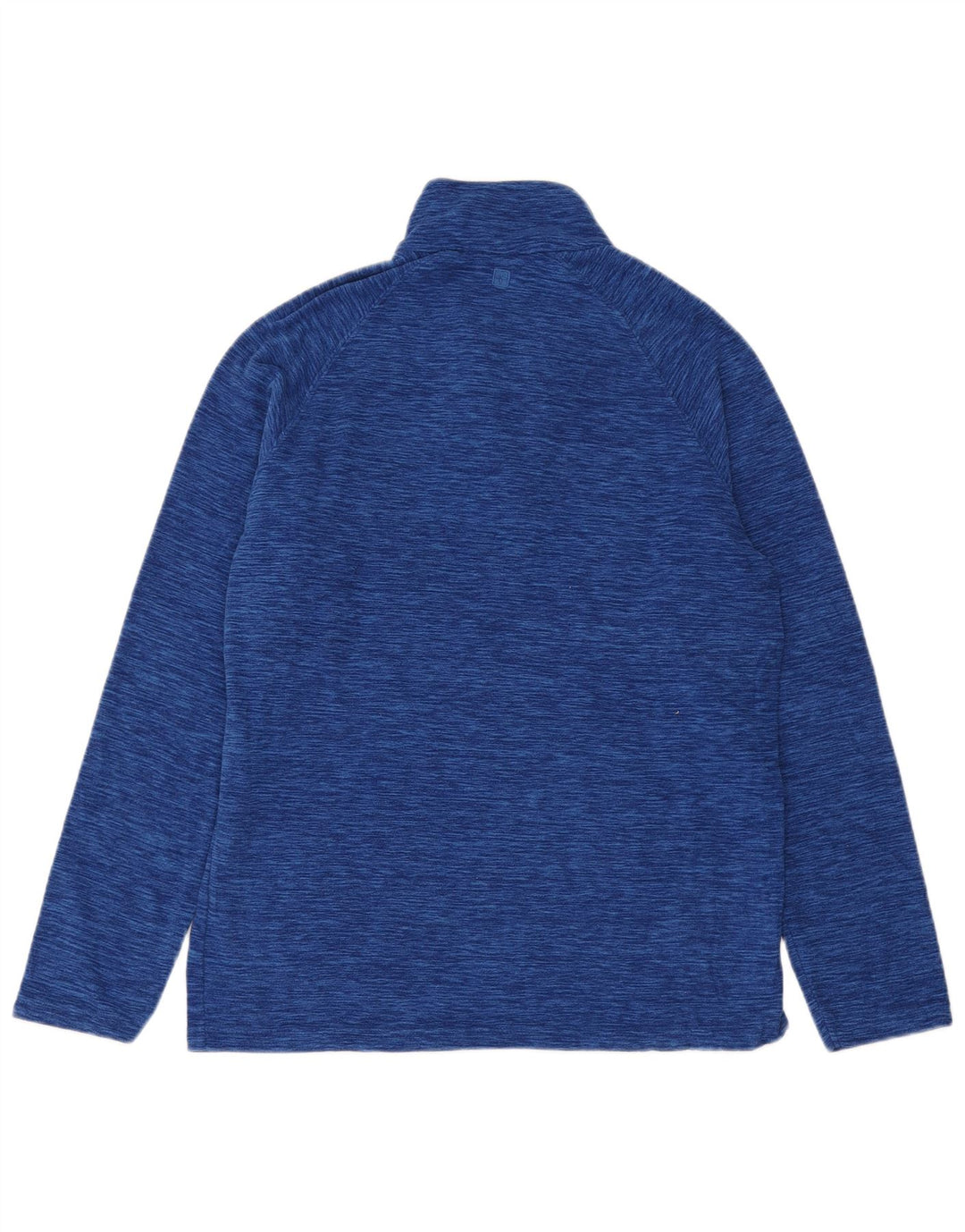 Maglione in pile da uomo con zip e collo Mountain Warehouse medio blu navy screziato