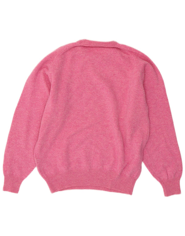 Maglione maglione girocollo da donna Kappa UK 14 Lana rosa medio