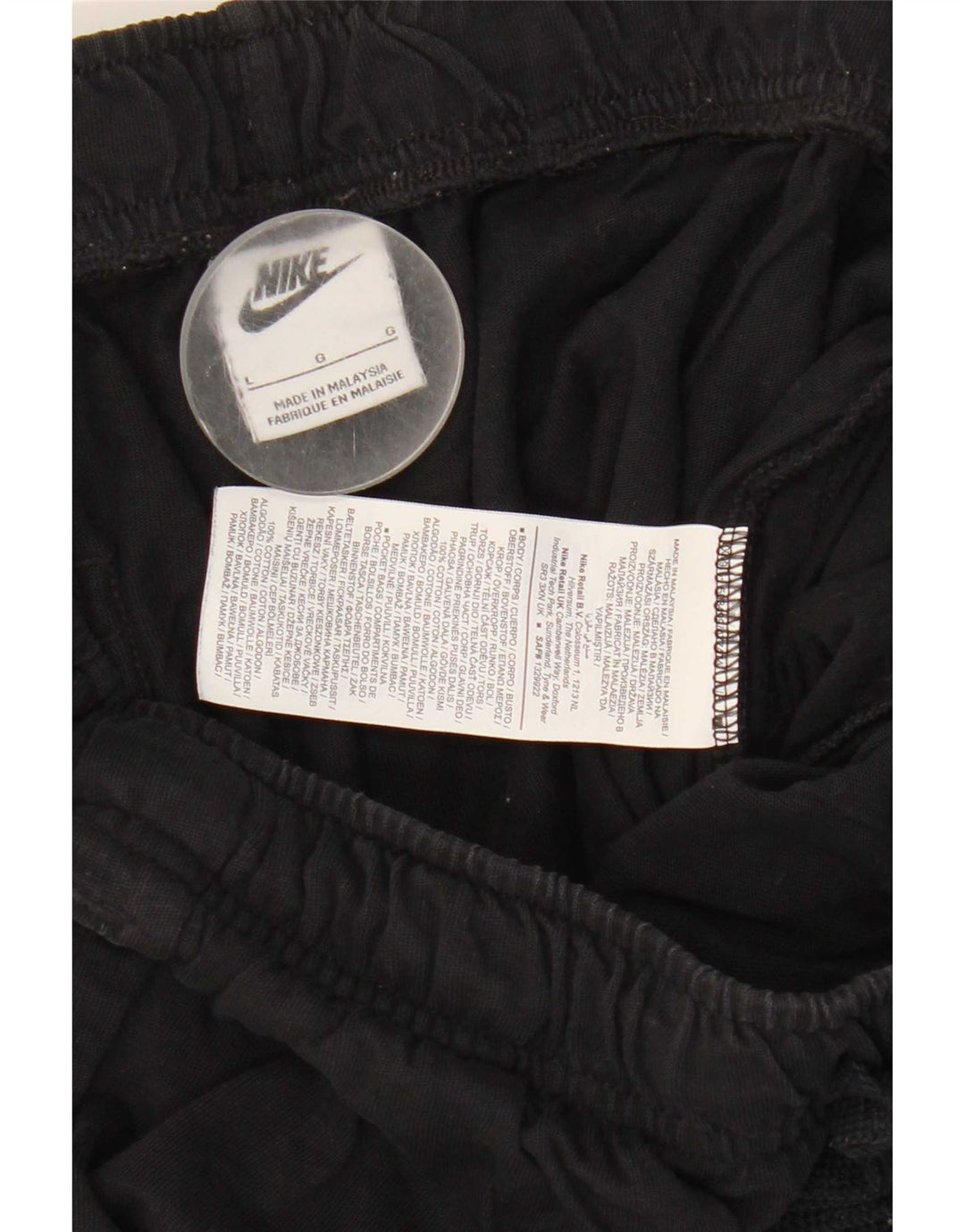 Pantaloncini sportivi Nike da uomo grandi in cotone nero