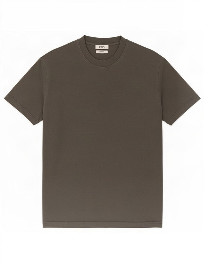 T-shirt oversize da uomo Cos Top in cotone verde medio