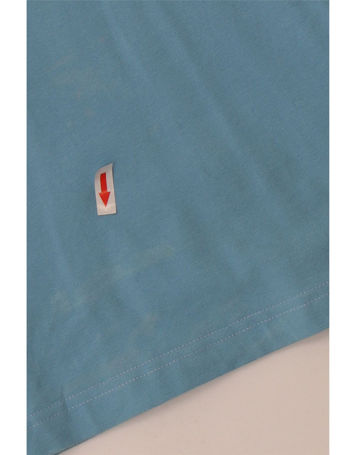 Maglia Asics Donna Manica 3/4 UK 18 XL Cotone Blu