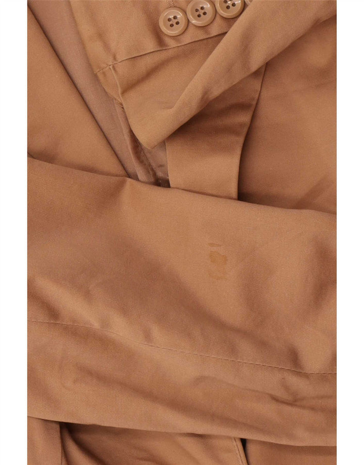 Giacca blazer a 1 bottone da donna Zara EU 38 piccola in cotone marrone