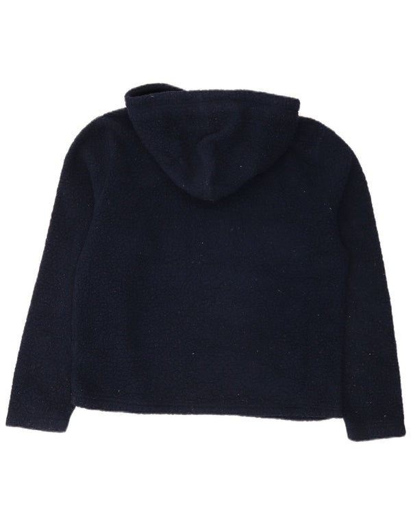 Felpa con cappuccio grafica in pile da donna Fila UK 14 poliestere medio blu navy