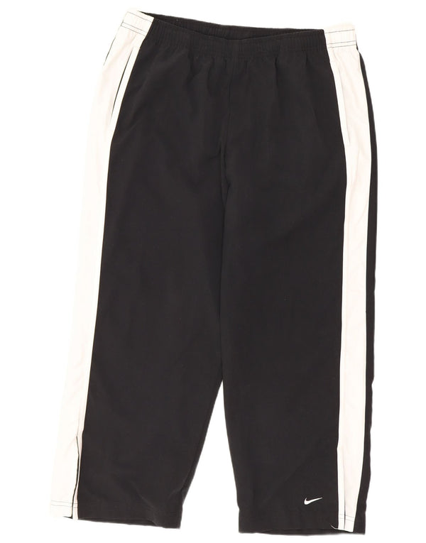 Pantaloni della tuta Nike Capri da donna US 12/14 Large Black Colourblock