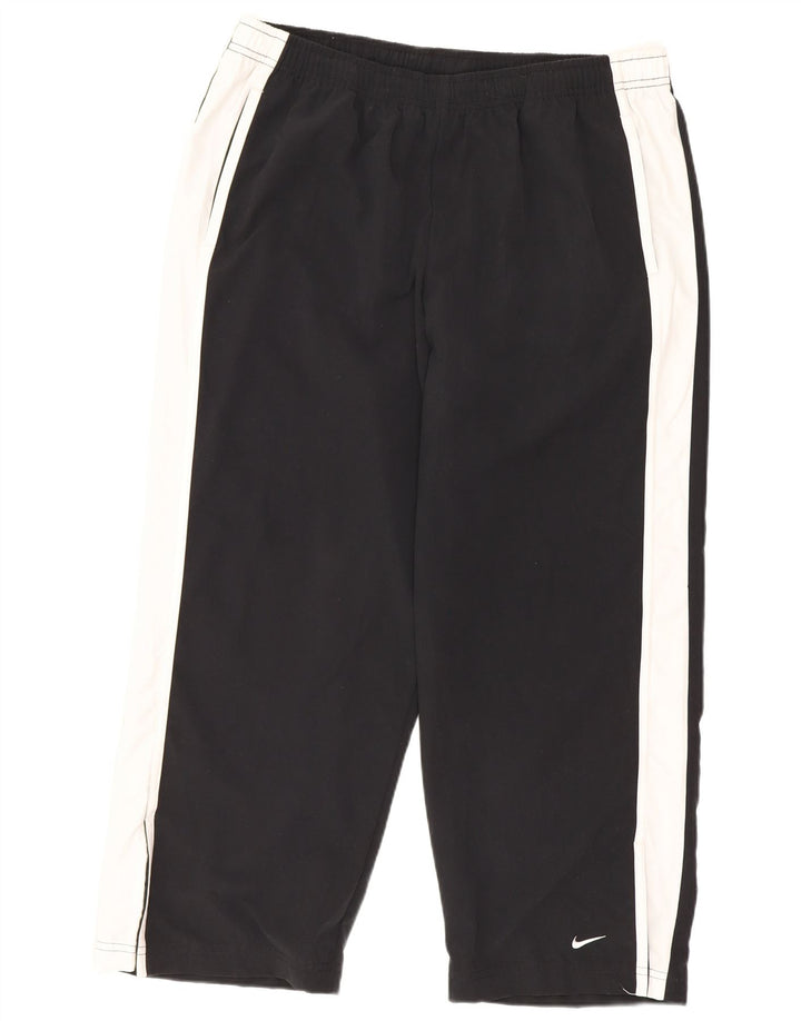 Pantaloni della tuta Nike Capri da donna US 12/14 Large Black Colourblock