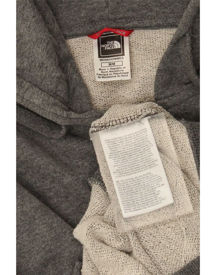 Maglione con cappuccio e zip da uomo The North Face in cotone grigio medio
