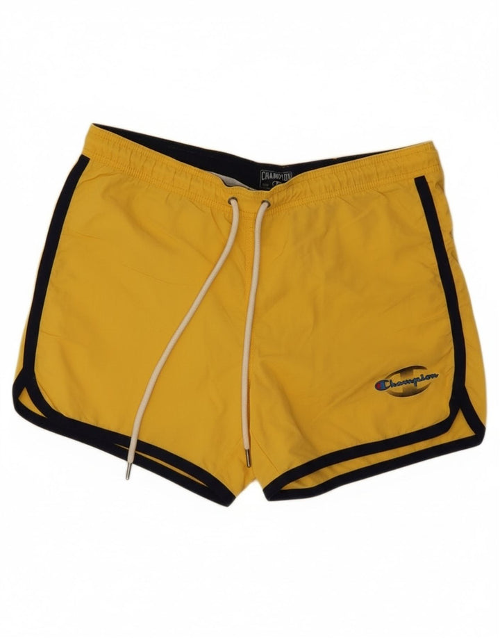 Pantaloncini da bagno da uomo Champion giallo medio
