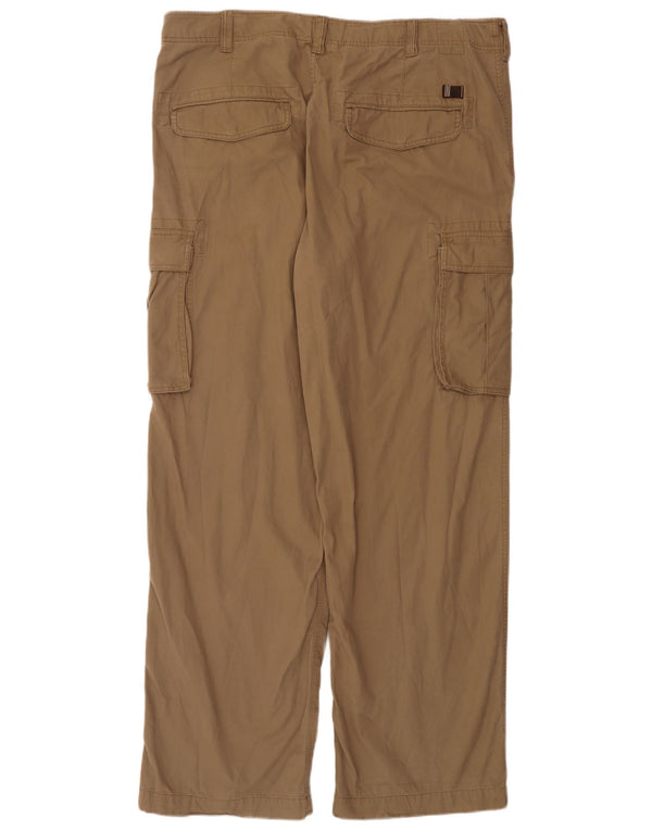 Pantaloni cargo da uomo dalla vestibilità rilassata Timberland W40 L33 in cotone marrone