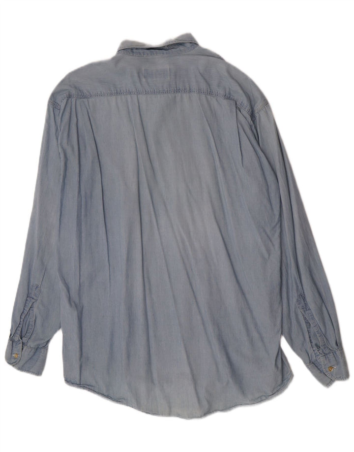 Camicia da uomo Hugo Boss grande blu