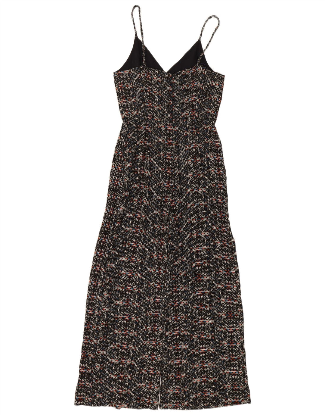 Tuta senza maniche da donna Zara UK 10 piccola blu geometrica