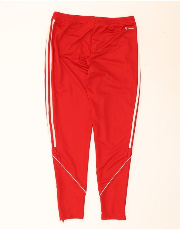 Adidas Womens Aeroready Regular Fit Tracksuit Trousers UK 14 Medium Red