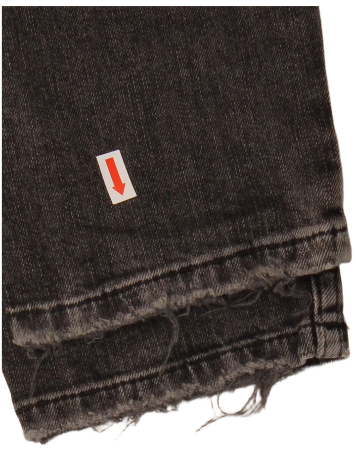 Jeans dritti da uomo ZARA EU 38 Small W30 L29 Nero