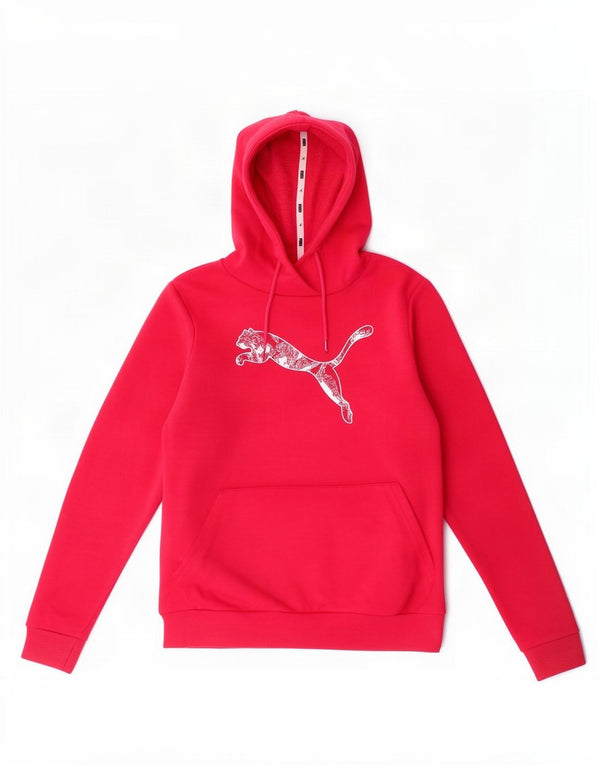Felpa con cappuccio grafica da donna Puma UK 6 XS cotone rosa