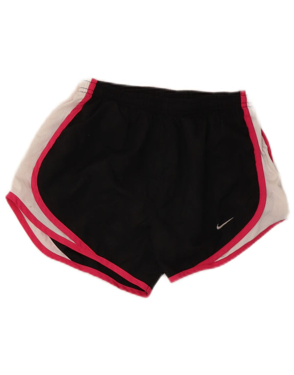 Pantaloncini sportivi Nike da donna UK 6/8 XS poliestere color block nero