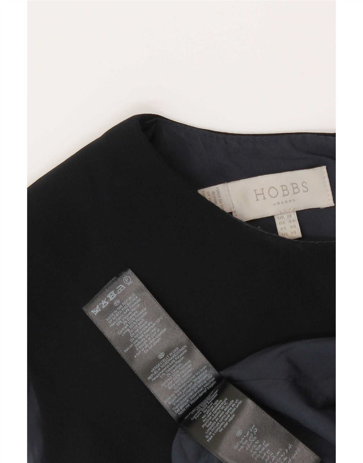 Abito tubino senza maniche da donna Hobbs UK 18 XL poliestere nero a quadri