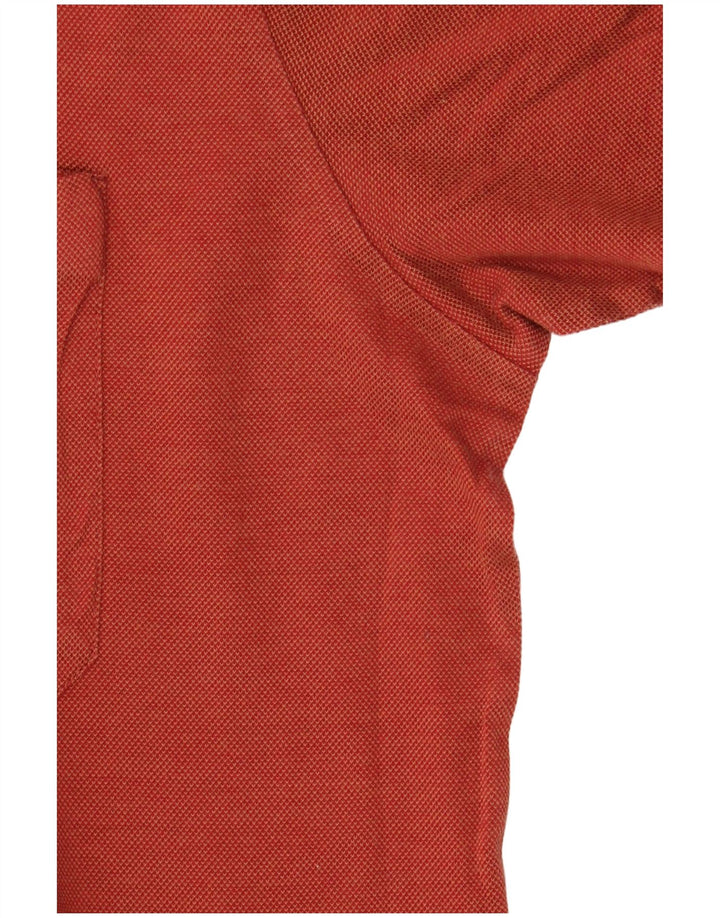 Polo da uomo Pierre Cardin IT 52 Large in cotone arancione