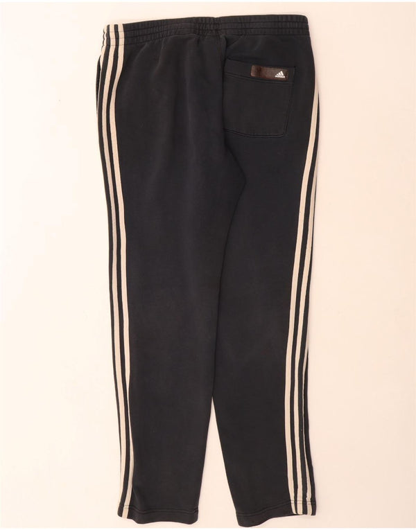 Pantaloni da tuta grafica da uomo Adidas Large in cotone blu navy